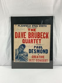 Dave Brubeck Quartet Signed Poster