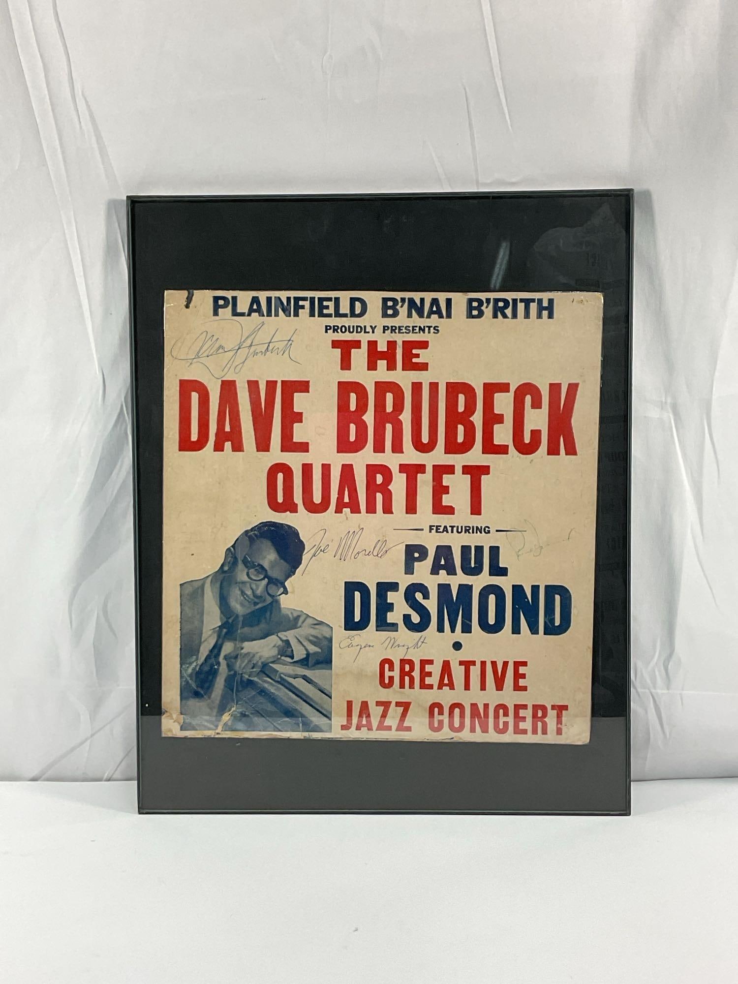 Dave Brubeck Quartet Signed Poster (1 of 3)