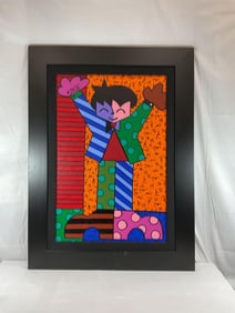 "All Grown Up" by Romero Britto (Brazil, b.1963) Acrylic