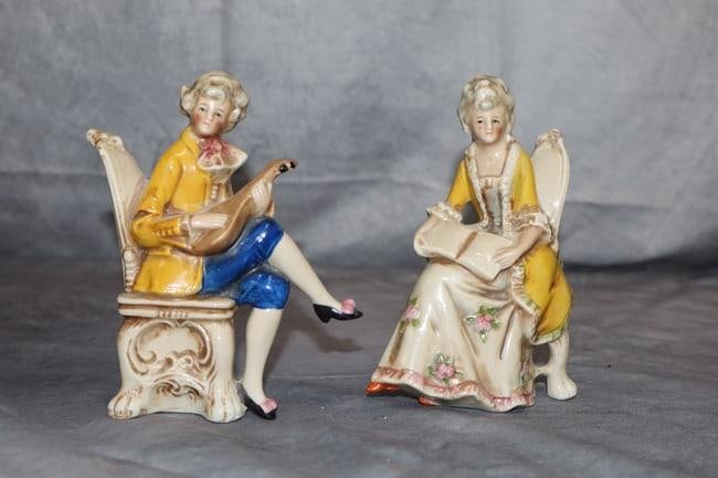 Antique German Porcelain Figurine set (1 of 8)