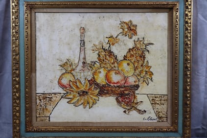 Pomegranate Still Life - Signed Christian Hugues Callard