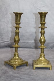 Brass Candle Holders-Pair
