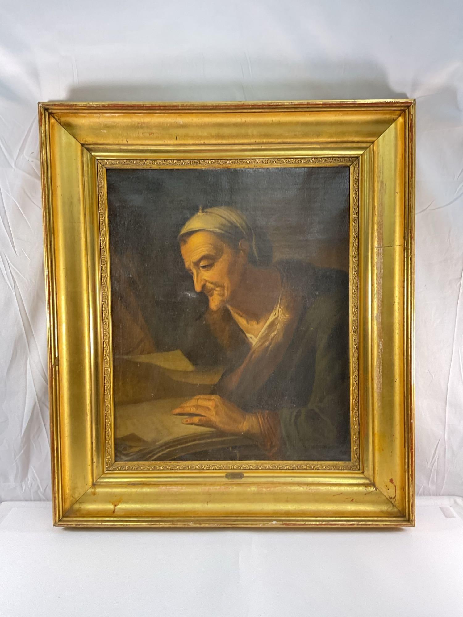 After Rembrandt "Portrait of an Old Woman" Oil On Canvas 17th C. (1 of 4)