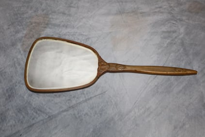 Antique Art Deco Hand Mirror