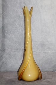 Vintage Murano Style Art Glass Vase