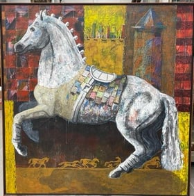 "Serie El Rilinchon" by Yovanny Saracual(Venezual, b.1968) Acrylic on Canvas