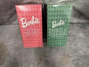 2 Barbie Resin Egg Special Edition Barbies. Never opened