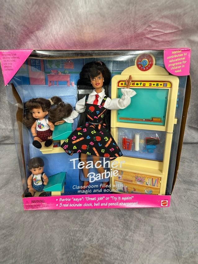 Teacher Barbie - Never Opened: Unique opportunity to acquire a variety of collectible Barbie Dolls