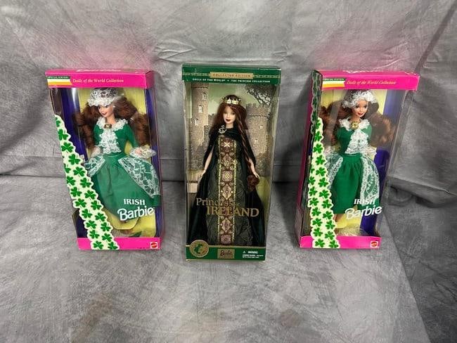 3 Irish themed Collectors_special Edition Barbies. Never opened (1 of 1)
