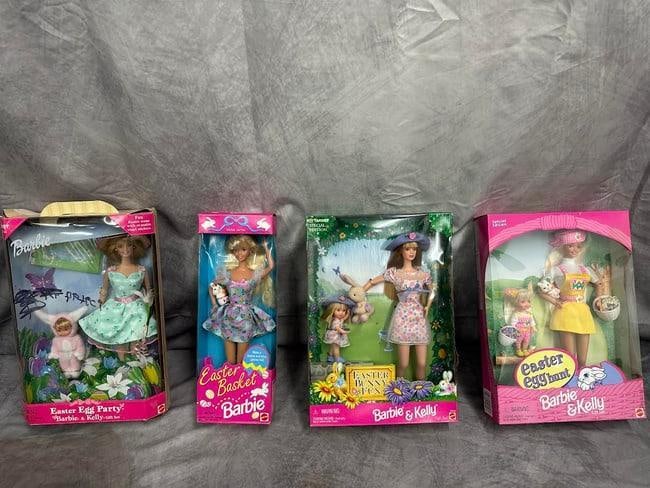 4 Easter Holiday Themed Special Edition Barbies. Never opened (1 of 1)