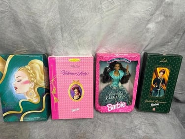 4 Limited_ Collector_ special Edition Barbies. never opened