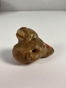 Pre-Columbian Carved Stone Amulet – Zoomorphic or Anthropomorphic Form