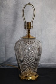 Waterford Crystal Polished Brass Lamp