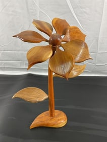 Hand-carved Wooden Flower - Cuba