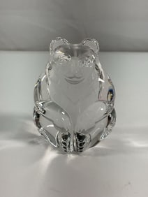 Steuben Glass Crystal Bear  Figurine
