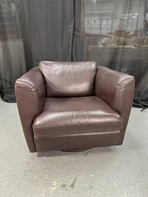 Roche Bobois (Co,) Brown Leather Arm Chair