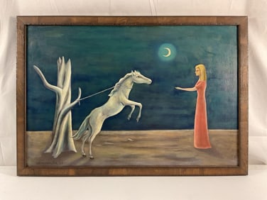 Attributed to Gertrude Abercrombie (American, 1909-1977) Oil on Canvas