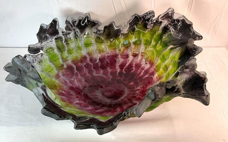 Amanda Brisbane Glass Bowl (British, 1964-2016)