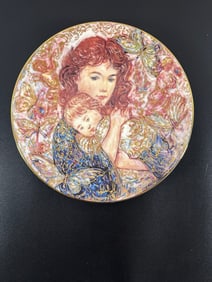 "Nature’s Pageant" by Edna Hibel - Limited Edition Collector Plate