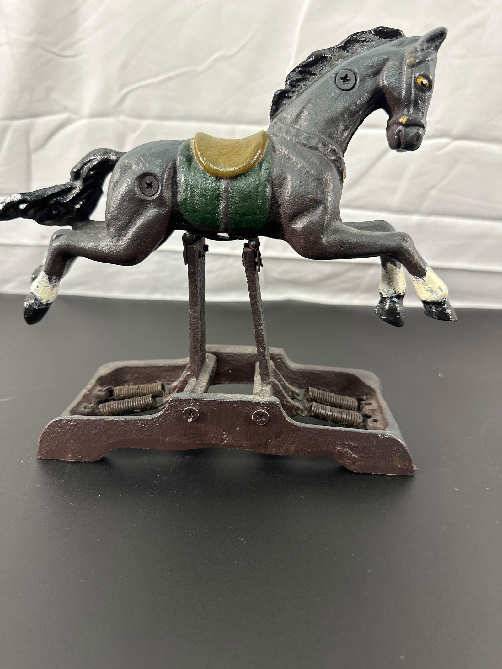 "Vintage Cast Iron Mechanical Horse Toy" - Cracker Barrell (1 of 3)