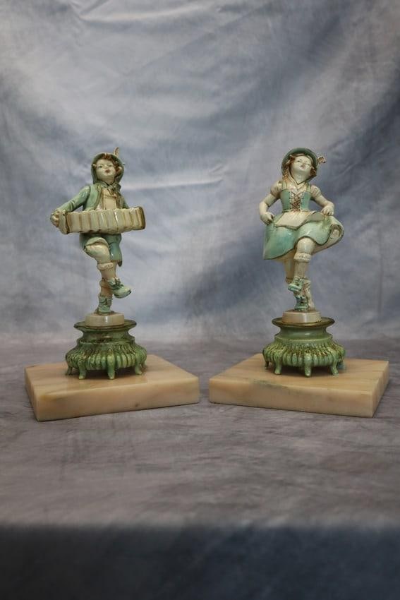 Dav Art German Made Cast Iron Duet Figurines (1 of 10)