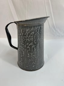 Water Pitcher. Mottled Grey Graniteware - Box 2 photo 9
