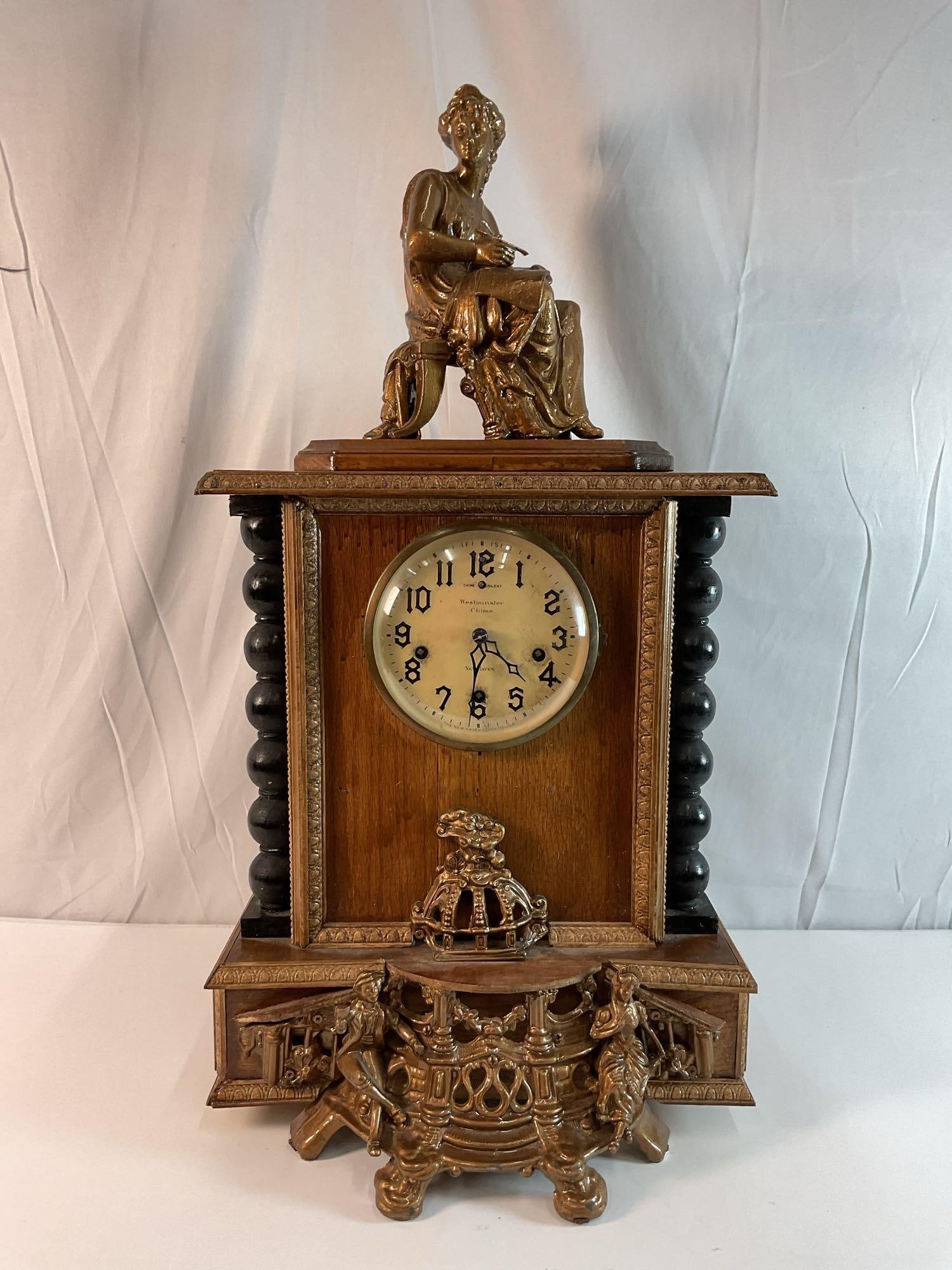 New Haven 8 Day Chime Clock (1 of 7)