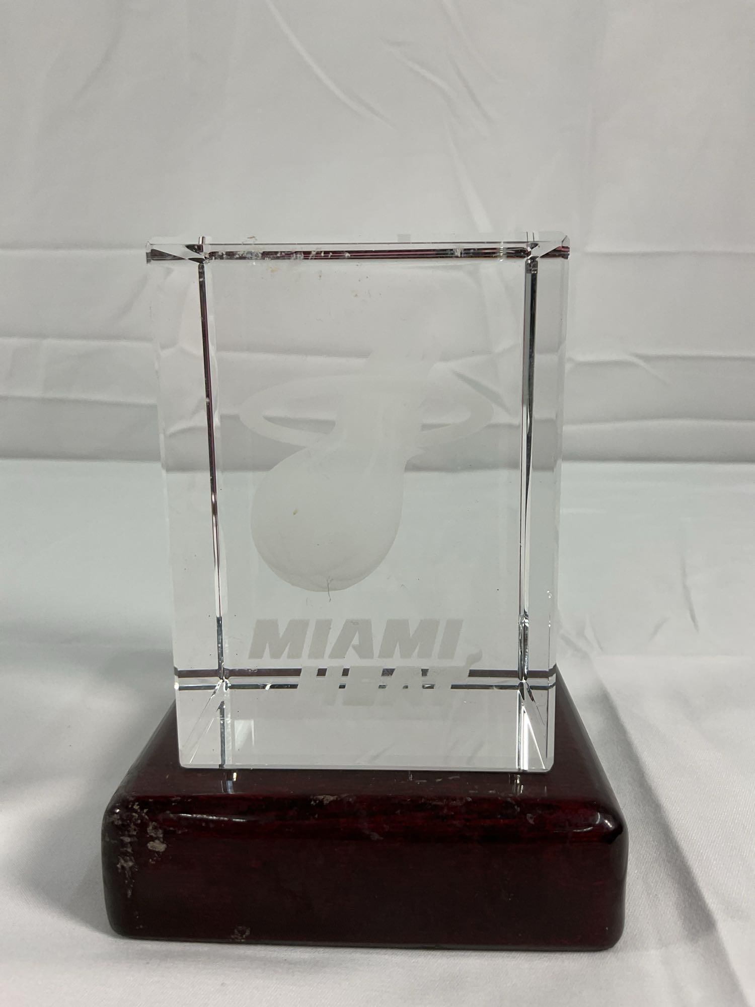 Miami Heat 3D Laser-Etched Crystal Collectible (1 of 5)