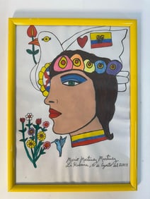 "Cuban Folklore Portrait" by Mario Martinez (Cuban)