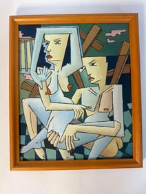 "Reflections" by Ramon Calzadilla(Cuban) Oil on Canvas