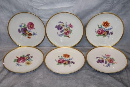 Hutschenreuther Gelb German Porcelain Plate Set