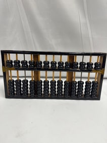 Vintage Lotus-Flower Brand Chinese Abacus