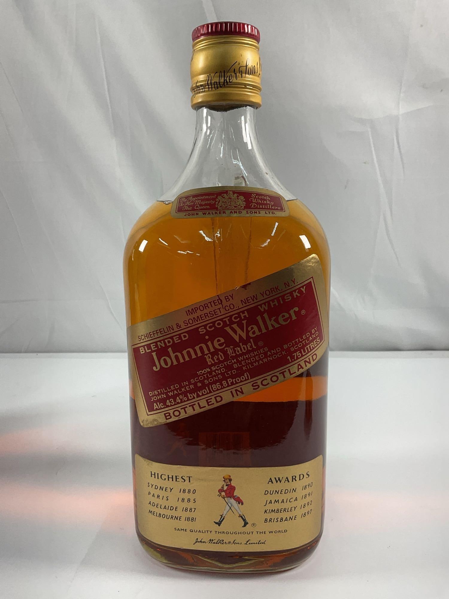 Johnnie Walker Red Label Blended Scotch Whisky Bottle - Box 19 (1 of 1)