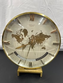 "Kienzle Quartz World Time Clock with Brass Finish" Working