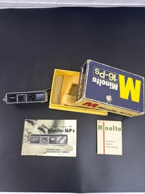Vintage Minolta 16-Ps Subminiature Camera with Original Box