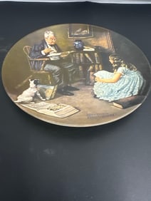 Norman Rockwell "The Storyteller" Limited Edition Collector Plate 17251