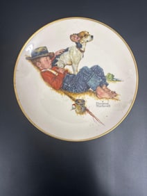 Norman Rockwell "Adventurers Between Adventures" Limited Edition Plate