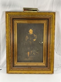 Framed Rep. of "Filippo Cattaneo, Son of Marchesa Elena Grimaldi" by Sir Anthony Van Dyck
