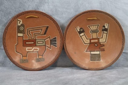 Terracotta Peruvian Plates