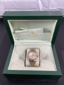 Rolex Datejust Two-Tone Diamond Bezel Watch