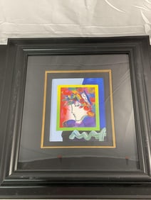 Blushing Beauty by Peter Max (German/American, b.1937) Mixed Media