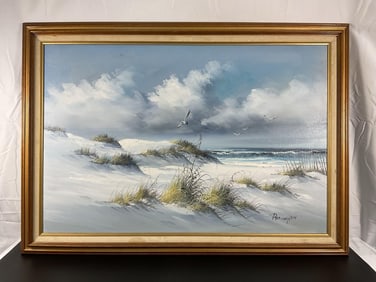 Coastal Serenity by Remington Oil on Canvas