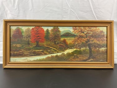 Autumn Creek Oil on Canvas by "Fergy"