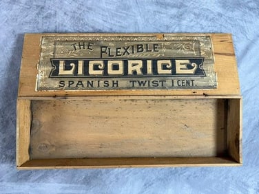 Antique "The Flexible Licorice" Box