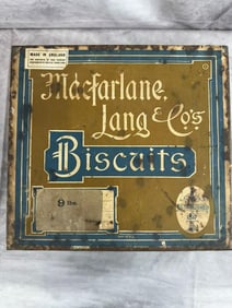 Macfarlanes Lang & Co's, "Ginger Nuts" Biscuits Tin Container