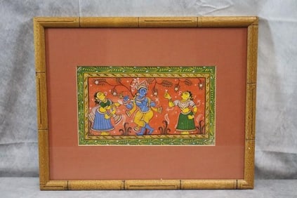 Radha Krishna Dancing Painting
