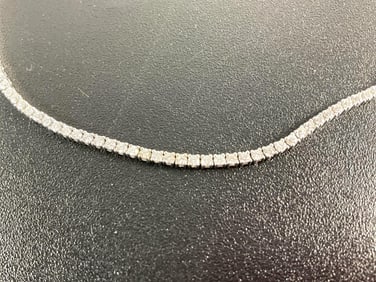 White Gold Diamond Tennis Necklace