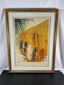 The Wailing Wall by Salvador Dali (Spain, 1904-1989) Lithograph