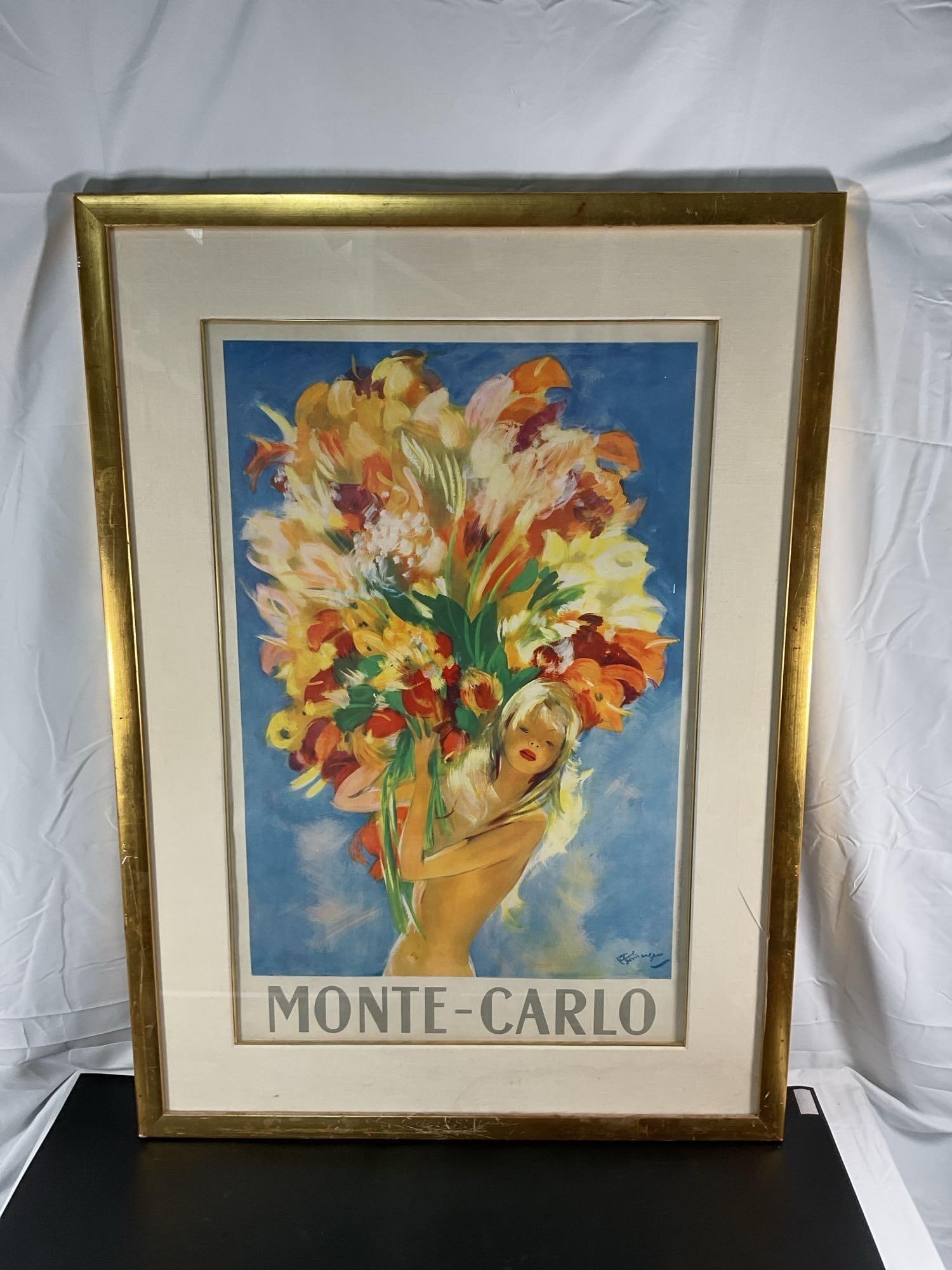 Monte-Carlo by Jean-Gabriel Domergue French Travel Poster (1 of 4)