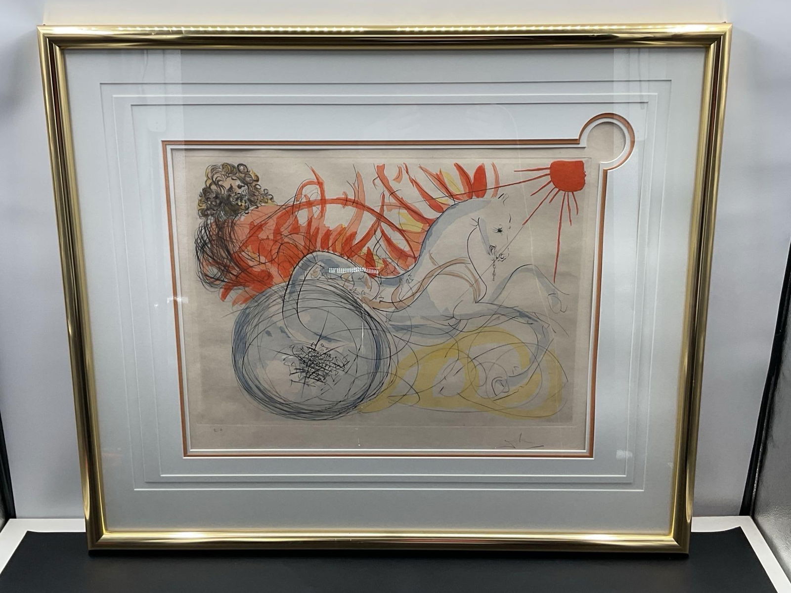 Elijah and the Chariot by Salvador Dali (Spain, 1904-1989) Etching (1 of 5)